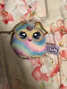 Wacky Pack Green Purple Pink Furby plush toy collectible Sonic Restaurant Toy